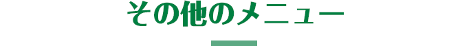 その他のメニュー